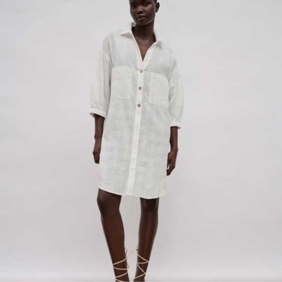 NWT • ZARA • STRIPED OVERSIZED BLOUSE • M - Picture 2 of 16